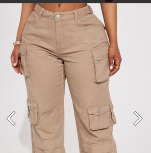 BRAND NEW Khaki Cargos size lrg